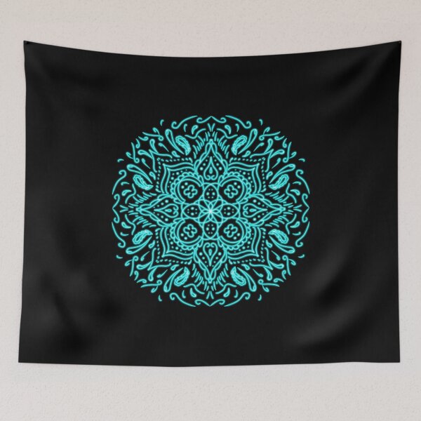 Item preview, Neon Mandala Flower Abstract designed and sold by Chatchot.