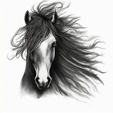 Original Horse Drawing - Etsy