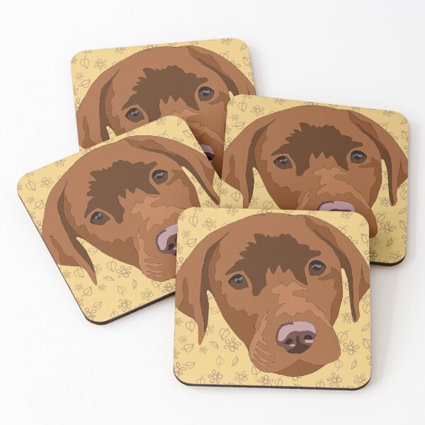 Item preview, Copy of Dark yellow/red lab With fall background  designed and sold by LeahcarsArt.