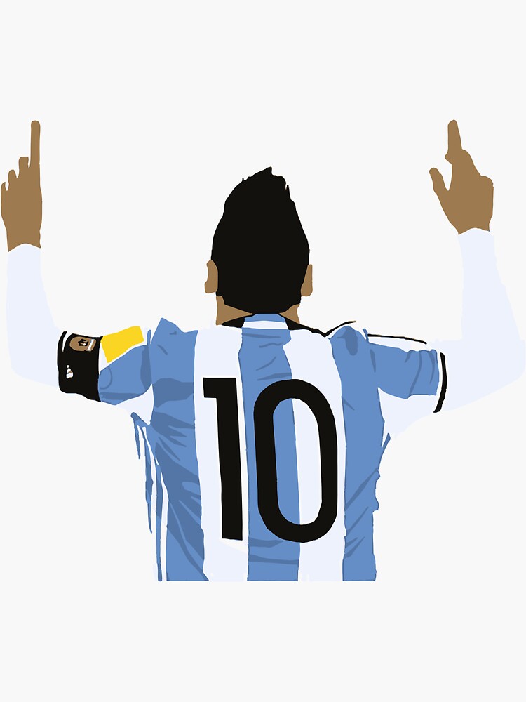 LeoMessi Jersey Illustration 2022 Sticker for Sale by cartmaxx2