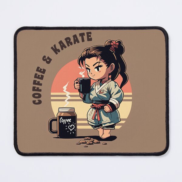 Item preview, Karate Girl and Coffee designed and sold by duke818.