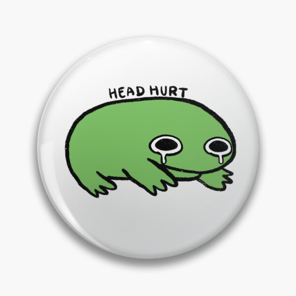 Item preview, Head Hurt | Lucky Green Frog designed and sold by iristocat.