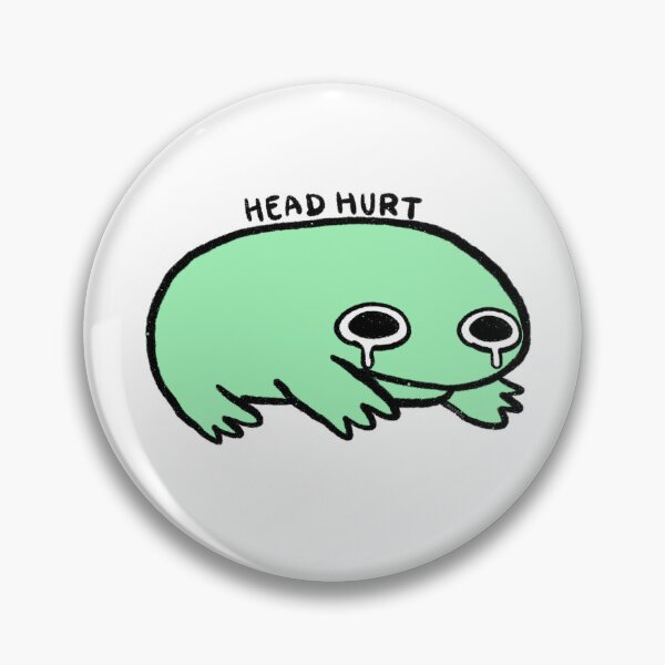 Item preview, Head Hurt | Light Green Frog designed and sold by iristocat.