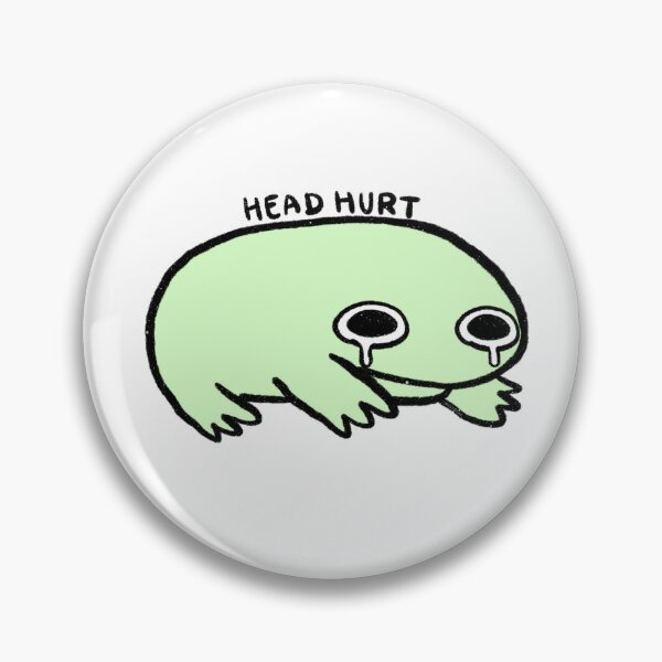 Item preview, Head Hurt | Pastel Green Frog designed and sold by iristocat.