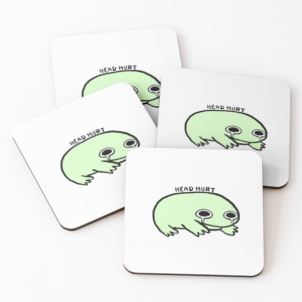 Item preview, Head Hurt | Pastel Green Frog designed and sold by iristocat.