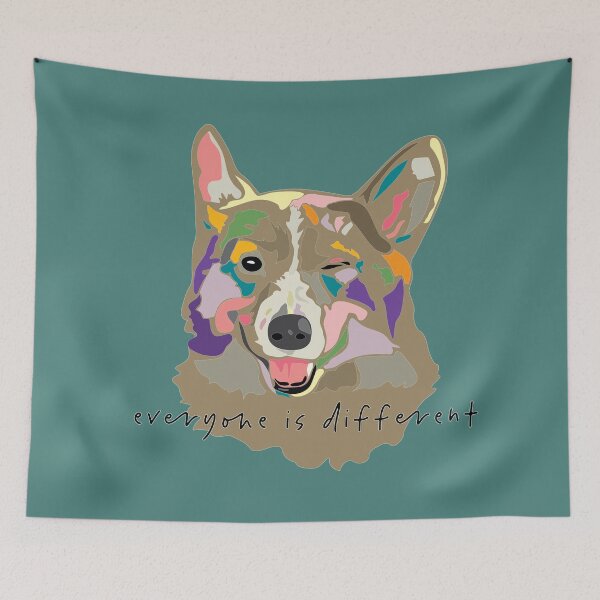 Item preview, everyone is different_wink dog_c6 designed and sold by Mimi Huang.