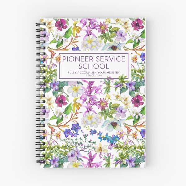 Item preview, Pioneer Service School (Tropical Flowers) designed and sold by Paper Bee Gift Shop.
