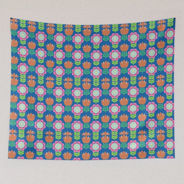 Item preview, Retro aesthetic flower pattern designed and sold by Charmy Design.
