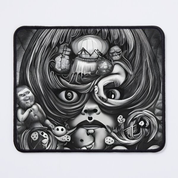 Item preview, Woman in a crazy world pencil drawing designed and sold by Dalive.