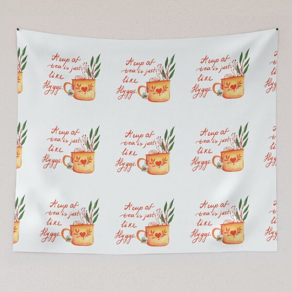 Item preview, A cup of tea is just like hygge designed and sold by pinkyfish1010.
