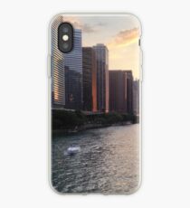 Chicago River Sunset, Illinois iPhone Case