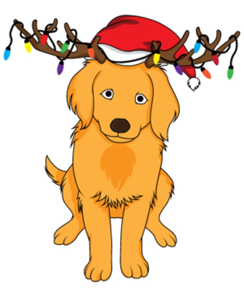 "Golden Retriever Dog Christmas Funny Shirt. " by ...