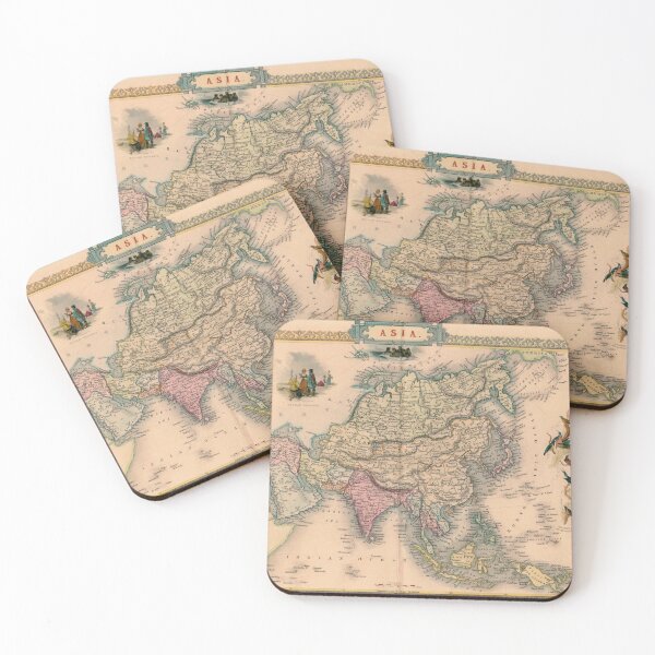 Item preview, Copy of Old vintage asia map design designed and sold by micreations.