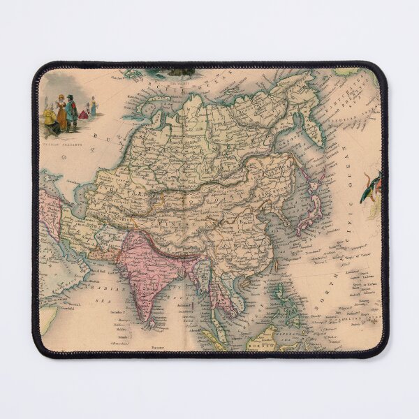 Item preview, Copy of Old vintage asia map design designed and sold by micreations.