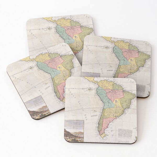 Item preview, Old vintage outh america map design designed and sold by micreations.
