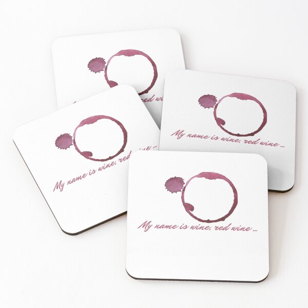 Item preview, My name is wine, red wine ... designed and sold by Druid Print.