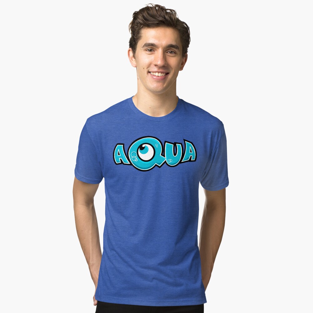 Aqua band logo Tri-blend T-Shirt