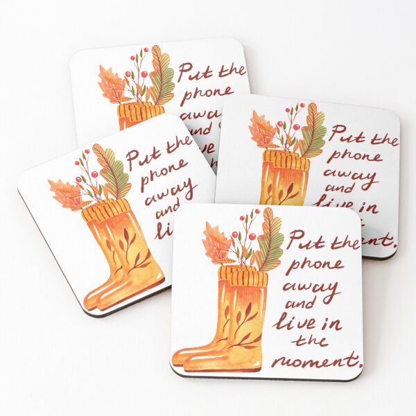 Item preview, Live in the moment hygge illustration designed and sold by pinkyfish1010.