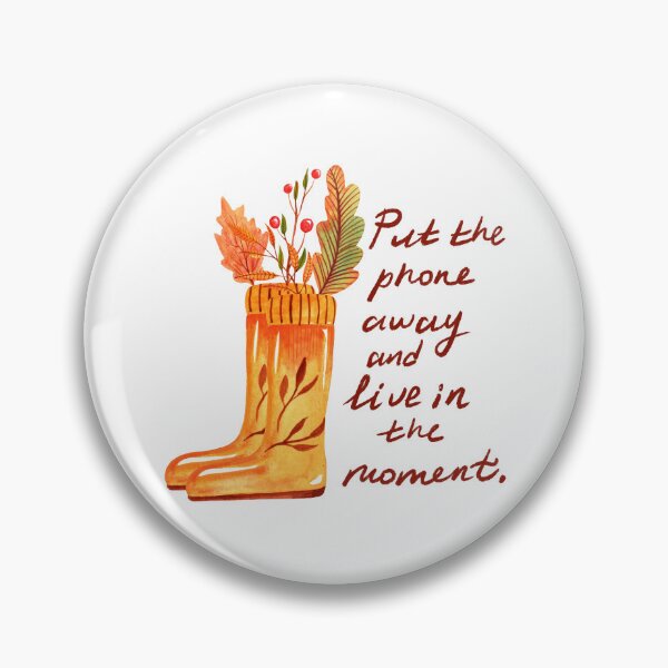 Item preview, Live in the moment hygge illustration designed and sold by pinkyfish1010.
