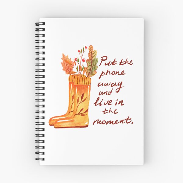 Item preview, Live in the moment hygge illustration designed and sold by pinkyfish1010.