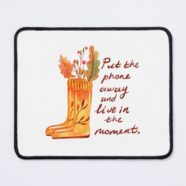 Item preview, Live in the moment hygge illustration designed and sold by pinkyfish1010.