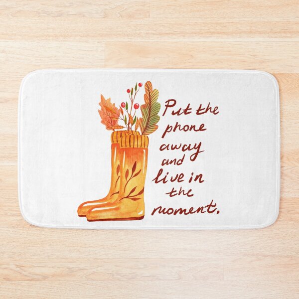 Item preview, Live in the moment hygge illustration designed and sold by pinkyfish1010.
