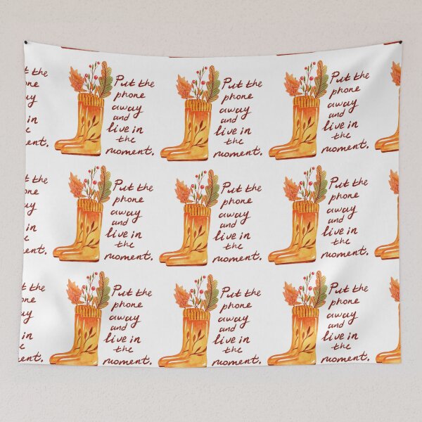 Item preview, Live in the moment hygge illustration designed and sold by pinkyfish1010.