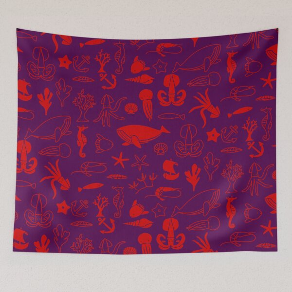 Item preview, Ocean Life Sea Creature Starfish Red designed and sold by ChristinasMess.
