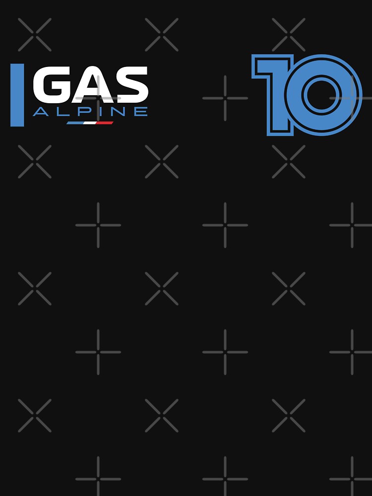 "Pierre Gasly 10 Alpine Formula One " Tshirt for Sale by demhan