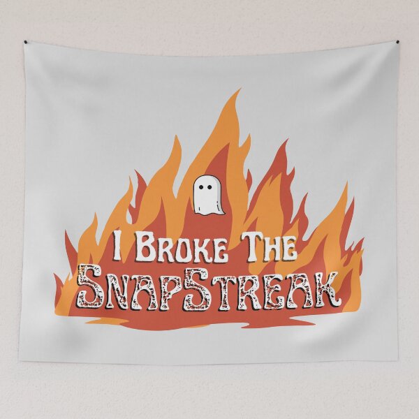 Item preview, I Broke The Snapstreak (White) designed and sold by devinto.