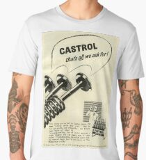 1950s Castrol Oil. Retro Times! Men's Premium T-Shirt