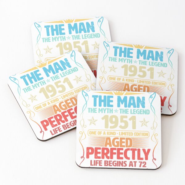 Item preview, The Man 1951 Aged Perfectly Life Begins At 72nd Birthday designed and sold by apaahteklur.