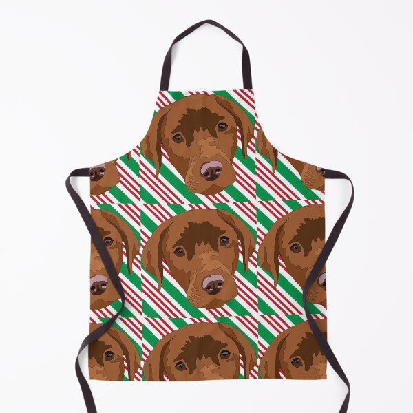 Item preview, Dark yellow/red lab With stripe pattern designed and sold by LeahcarsArt.