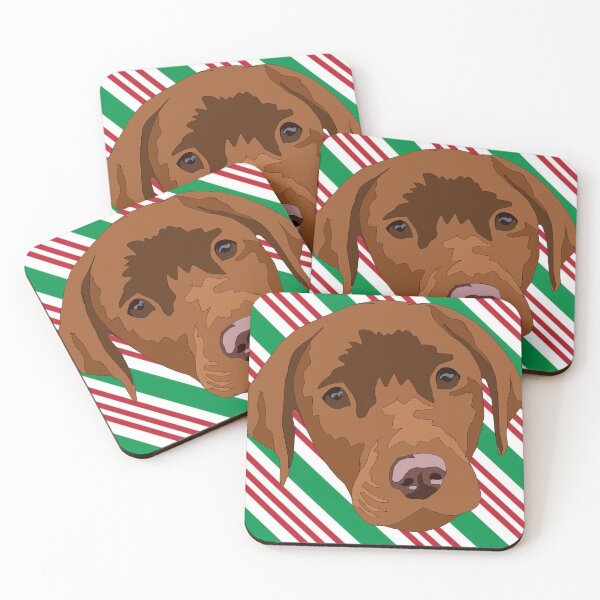 Item preview, Dark yellow/red lab With stripe  pattern  designed and sold by LeahcarsArt.