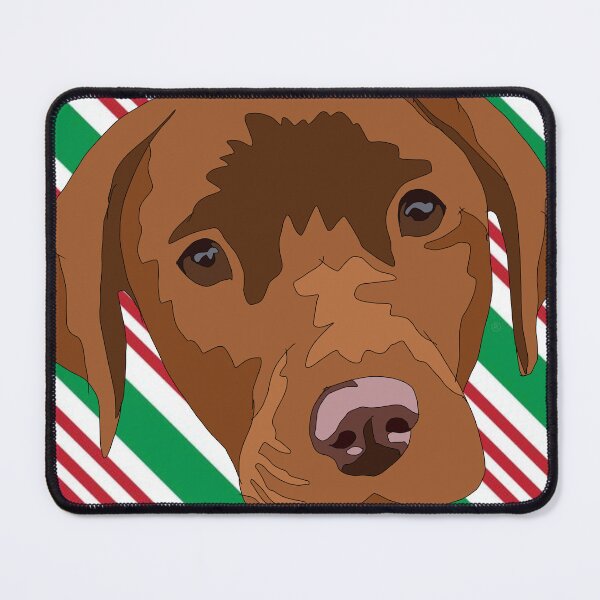 Item preview, Dark yellow/red lab With stripe  pattern  designed and sold by LeahcarsArt.
