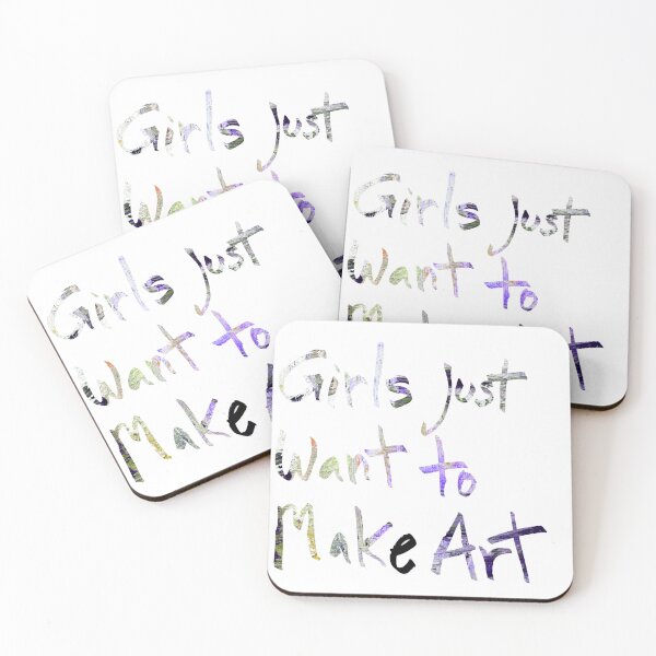 Item preview, Girls Just Want to Make Art designed and sold by AmandaFineArt.