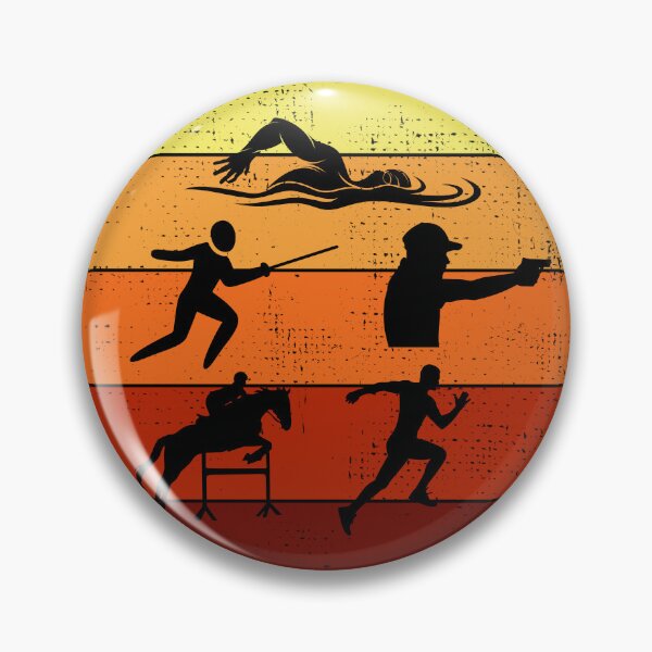 Item preview, Modern Pentathlon - Swimming Fencing Riding Shooting Running designed and sold by CuteDesigns1.