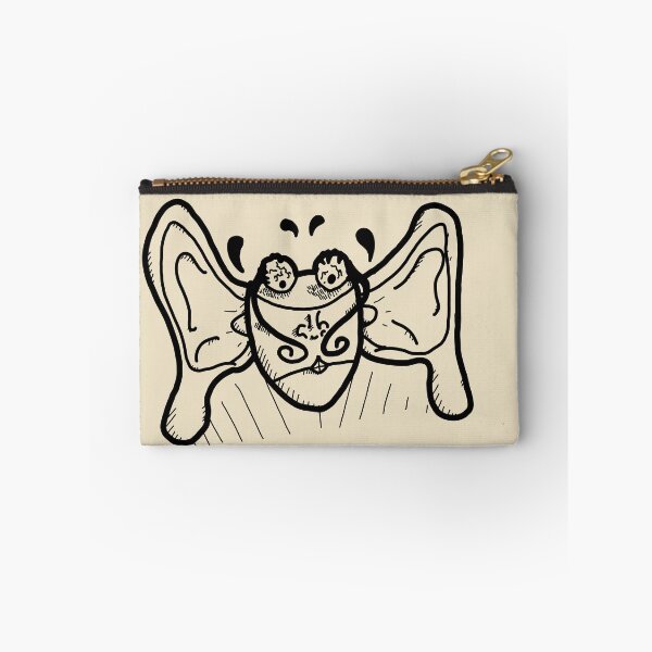Item preview, Beautiful butterfly eared man - black line art - tattoo style designed and sold by Dopamine Dumpster.