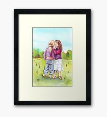 Secret Girls Business Framed Print
