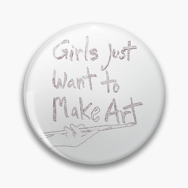 Item preview, girls just want to Make art with brush designed and sold by AmandaFineArt.