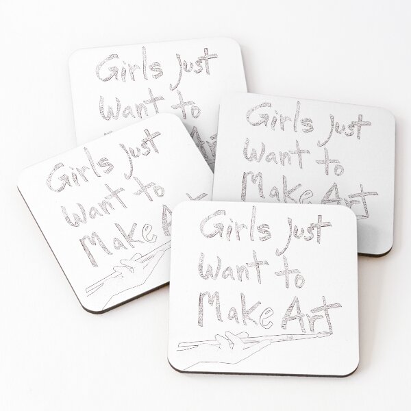 Item preview, girls just want to Make art with brush designed and sold by AmandaFineArt.