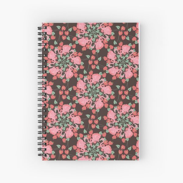 Flamingo Mandala Pattern Spiral Notebook