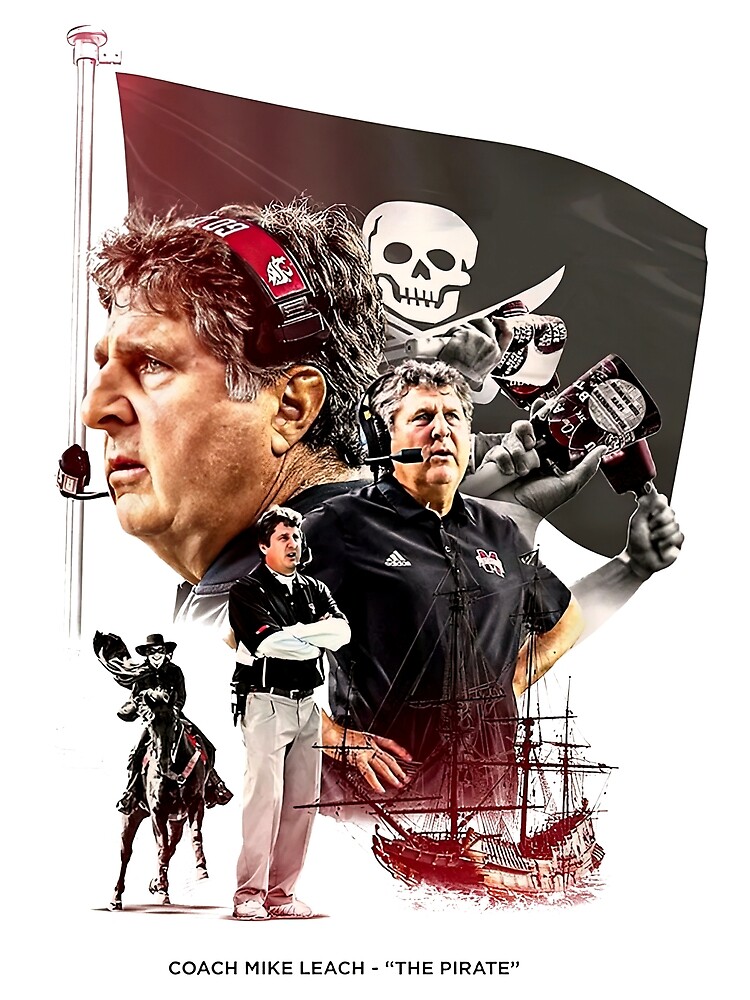 &ldquo;Mike Leach Pirate&rdquo; Poster for Sale by IrmaWillis | Redbubble