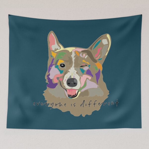 Item preview, everyone is different_wink dog_c7 designed and sold by Mimi Huang.