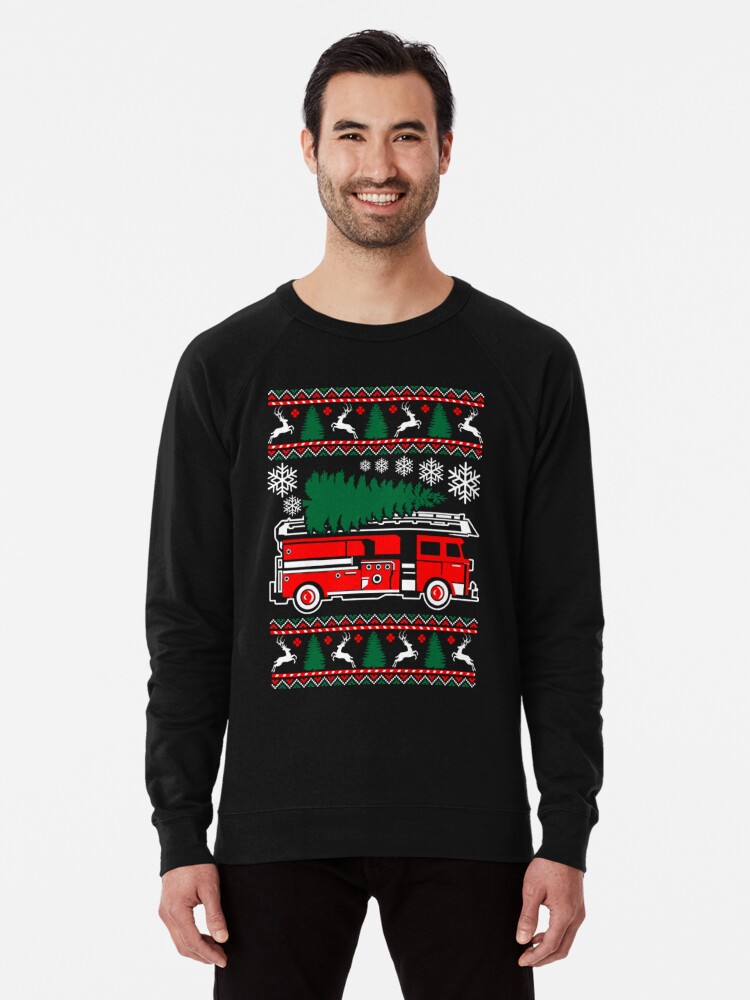 firefighter ugly sweater