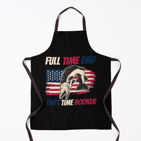 Item preview, Mens Fishing Full Time Dad Part Time Hooker Funny Bass Dad designed and sold by Nicet-shirt1.