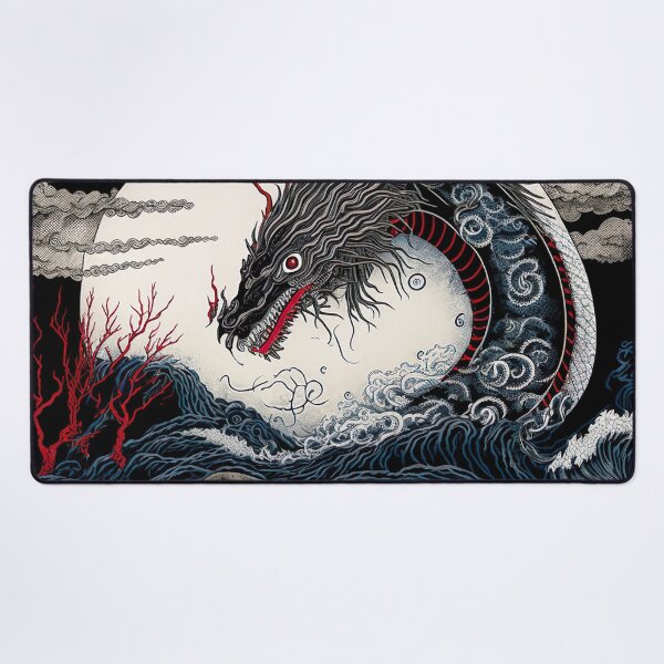 Japanese Dragon Desk Mats Desk Mat