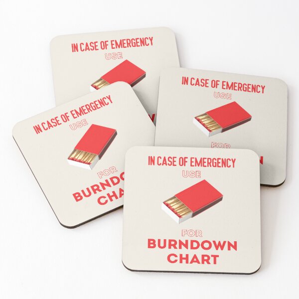 Item preview, In Case of Emergency use for Burndown Chart  designed and sold by trendingatees.