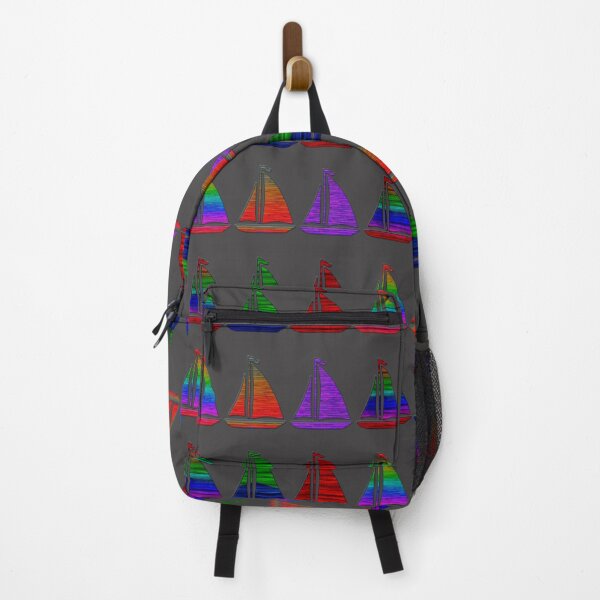 Item preview, Rainbow Colorful Sail Boats Sailing designed and sold by ChristinasMess.