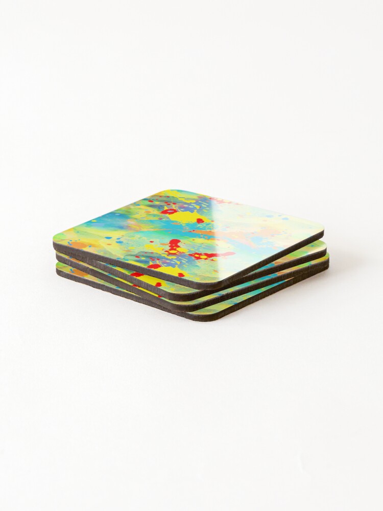 Thumbnail 4 of 5, Coasters (Set of 4), Color Combination Pattern designed and sold by TowTees.